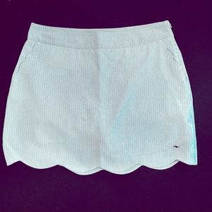 🐳Vineyard Vines-Blue Scallop Seersucker Skort, 12